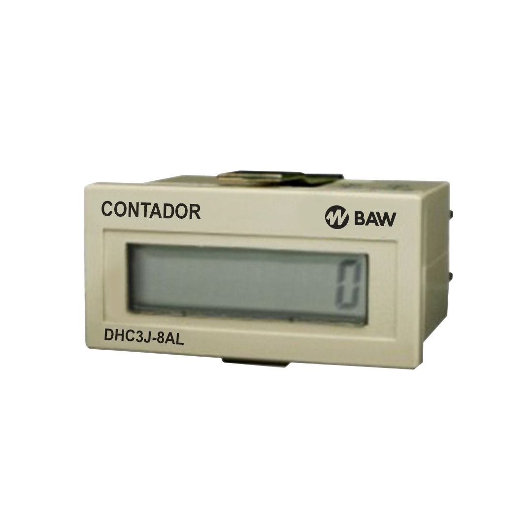 Contador LCD Rango: 99999999. Entrada de señal 110/220Vca/cc